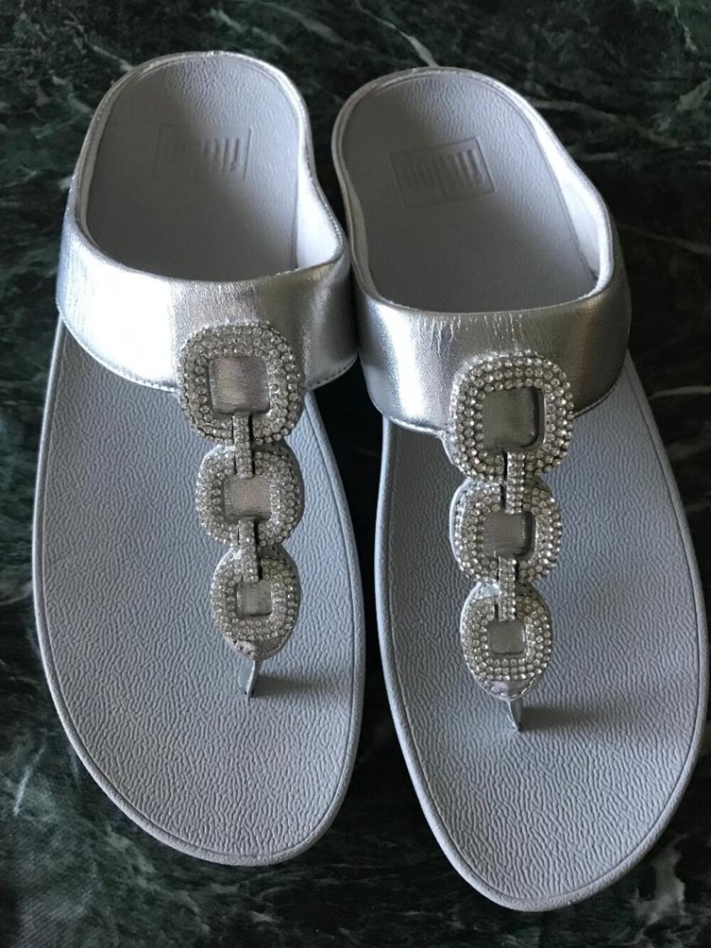 Silver Metallic Fitflops - Picture 3 of 3